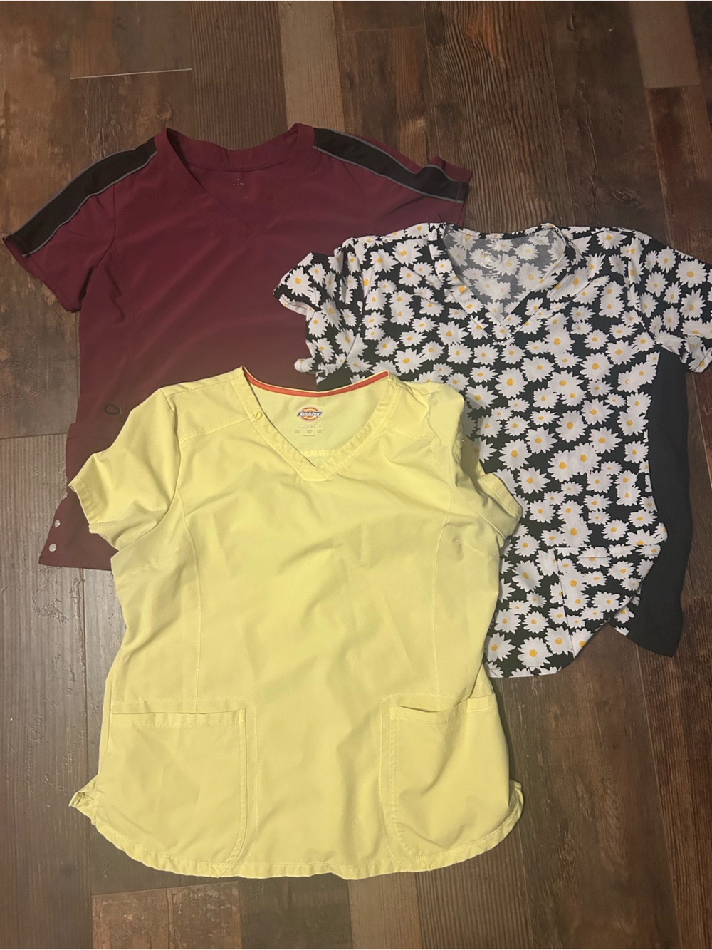 Three ladies scrub tops